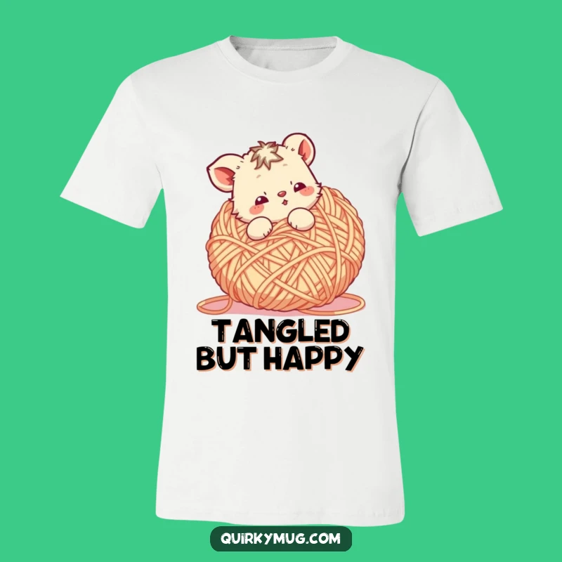Funny Tangled Animal T-Shirt: Get Wrapped Up in Humor, Your Go-To Funny Gift!