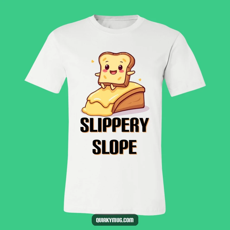 Funny Kawaii Toast Sliding T-Shirt: A Hilarious Gift for Breakfast Enthusiasts