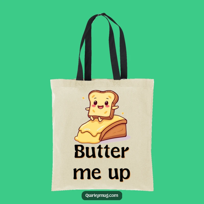 Funny Kawaii Toast Tote Bag: A Hilarious Gift for Breakfast On-the-Go