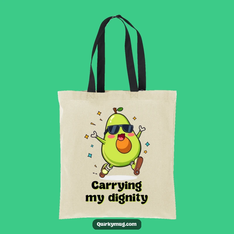 Funny Kawaii Avocado Roller Skate Fall Tote Bag - Practical Humorous Gift
