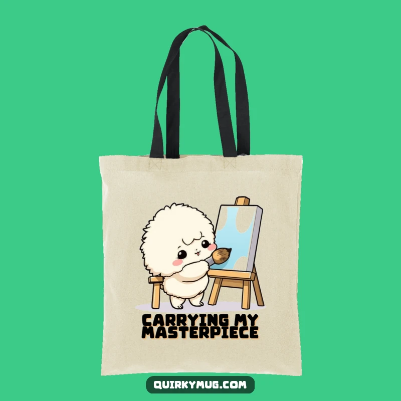 Funny Art Creature Tote Bag: Carry Your Supplies with Style, Great Funny Gift!