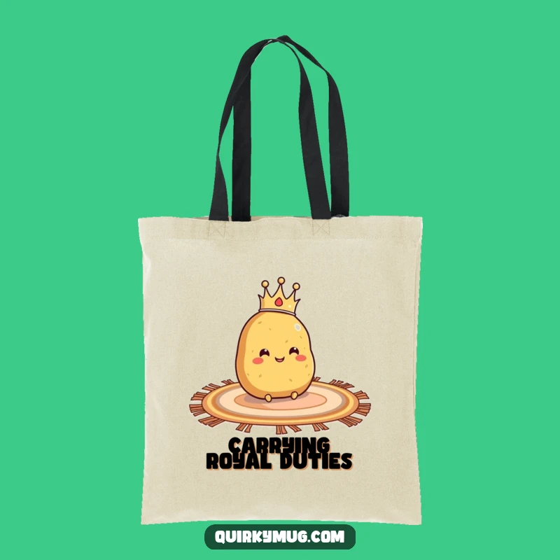 Funny Potato Fan Tote Bag: Royal Ride, Practical Gift