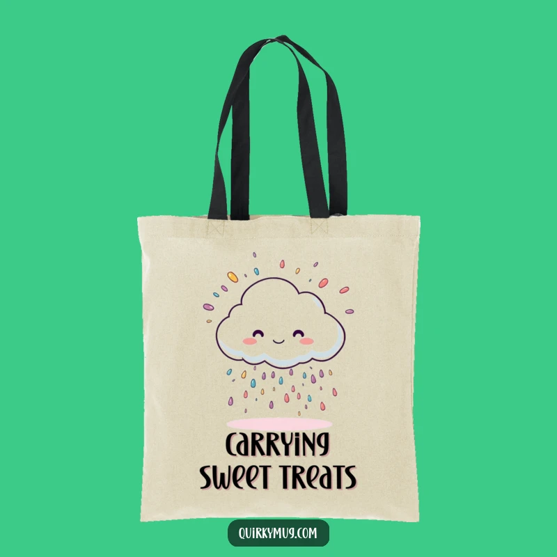 Funny Sprinkle Cloud Tote Bag - Carry Your Joy Gift