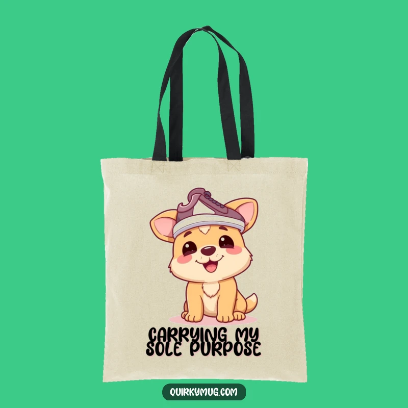 Funny Dog Shoe Hat Tote Bag: Carry Your Essentials with This Hilarious Accessory