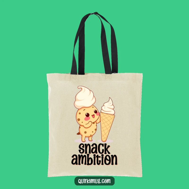Funny Kawaii Cookie Ice Cream Tote Bag - Carry Your Sweetness Gift