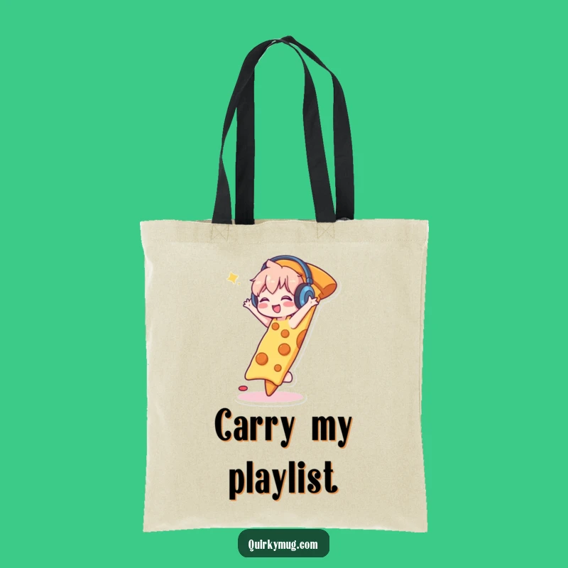 Funny Pizza Dancer Tote Bag: Carry Your Party Essentials!