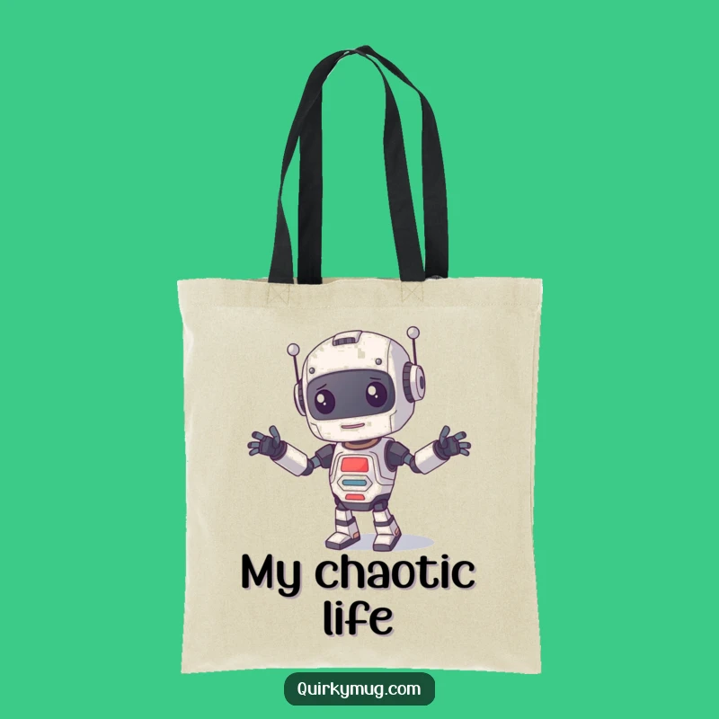 Funny Robot Dance Tote Bag: Carry Your Essentials with Robotic Flair