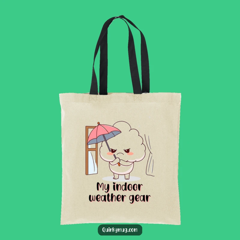 Funny Grumpy Cloud Tote Bag: Carry Your Ironic Attitude with Style